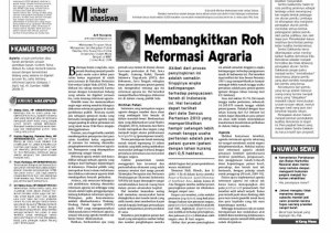 Solo Pos 01 April 2014 a reformasi agraria penyingkiran petani